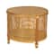 Hello Honey® Round Bamboo & Rattan Accent Table